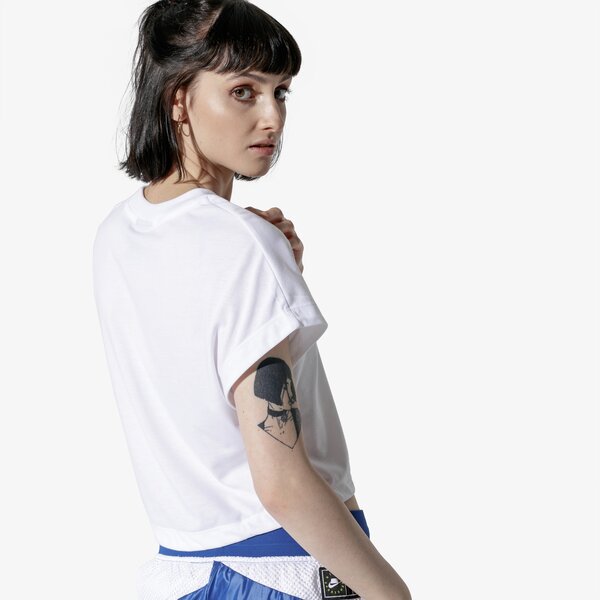 Дамска тениска NIKE ТОП W NSW SWSH ТОП CROP SS ar3064-100 цвят бял