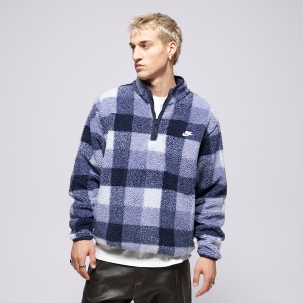 Мъжки суичър NIKE ПОЛАР M NK CLUB SSNL WNTRZD AOP HZ fz0896-057 цвят син