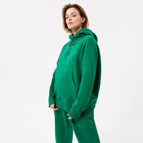Дамски суичър NIKE СУИТЧЪР С КАЧУЛКА W NSW PHNX FLC OS PO HOODIE dq5860-365 цвят зелен