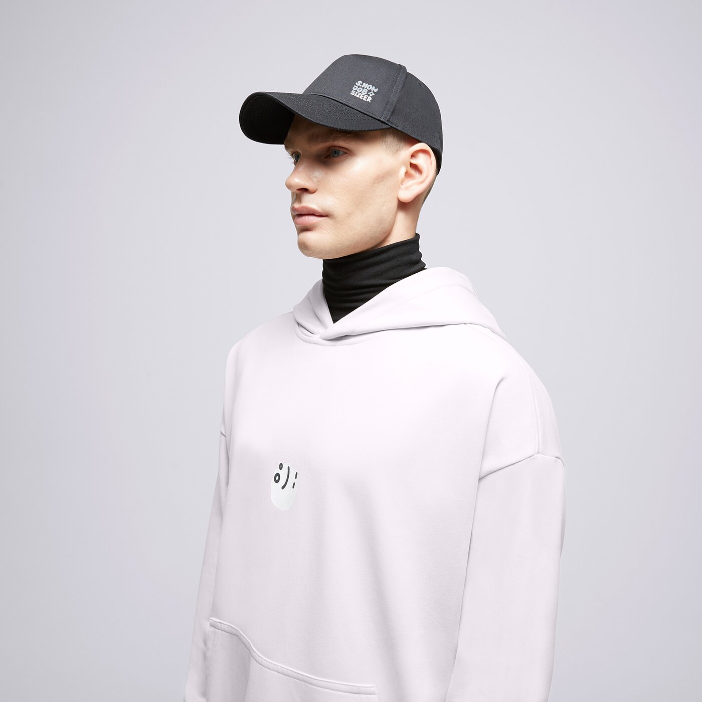 Мъжки суичър S.NOW JOB SIZEER HOODIE “I DECIDE” OFF WHITE si123blu50001 цвят бежов