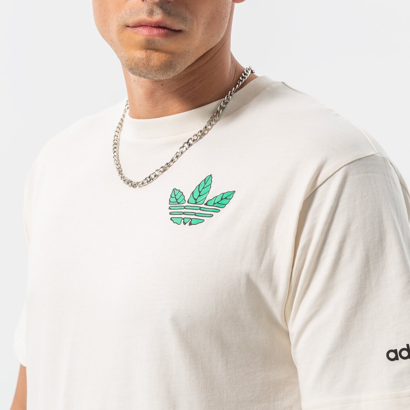 Мъжка тениска ADIDAS ТЕНИСКА TREFOIL LEAVES hc2140 цвят бял