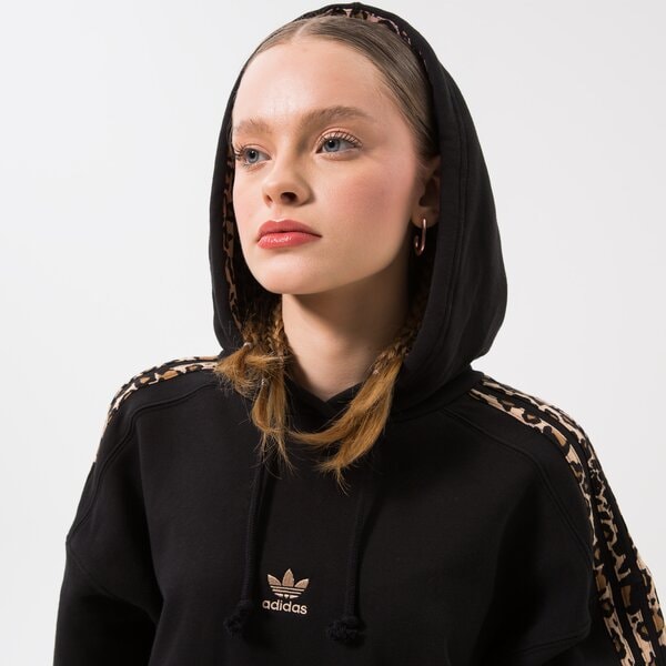 Дамски суичър ADIDAS СУИТЧЪР HOODIE LOGO hk5184 цвят черен