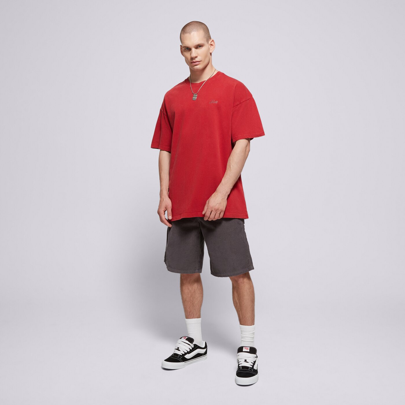 Мъжка тениска PROSTO  ТЕНИСКА HEX kl251mtee1021 цвят червен