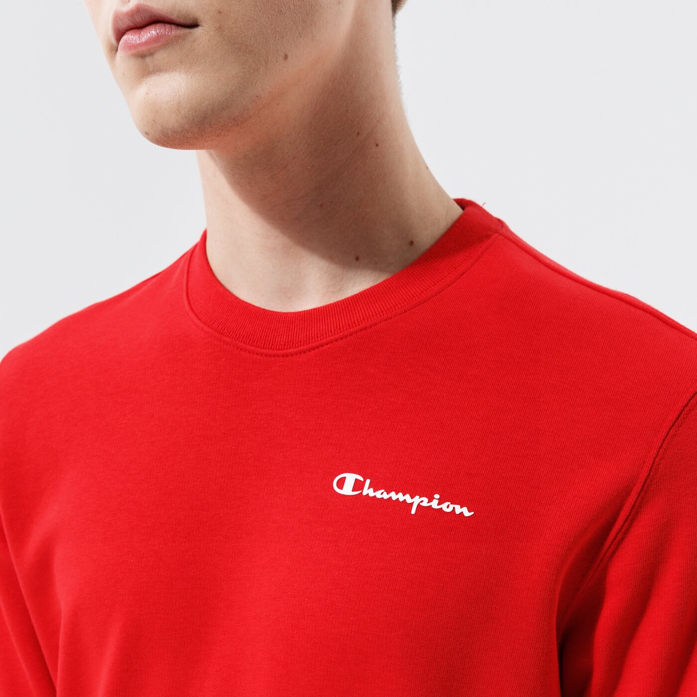 Мъжки суичър CHAMPION СУИТЧЪР CREWNECK SWEATSHIRT 214151rs046 цвят червен