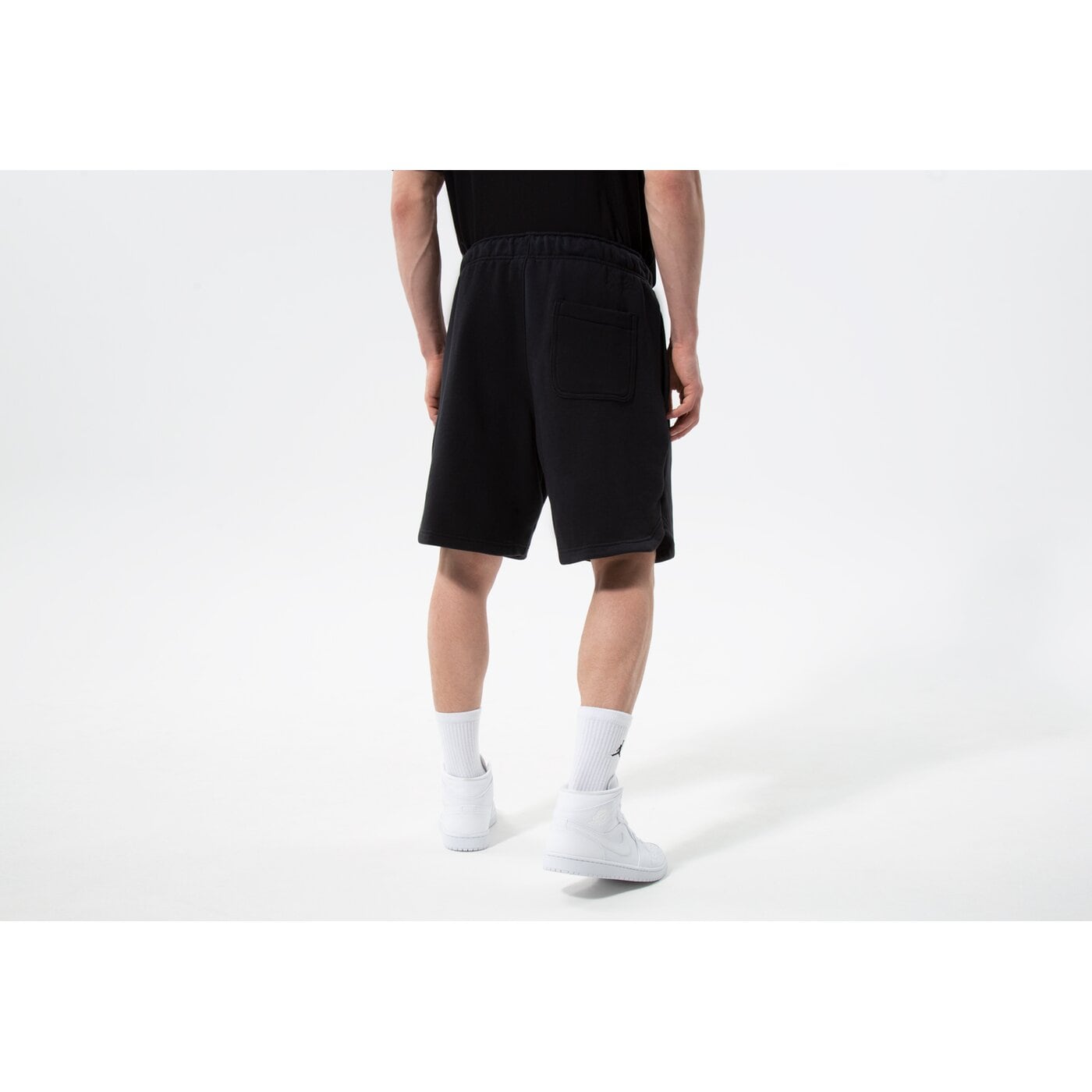 Мъжки къси панталони JORDAN ШОРТИ ESSENTIAL FLEECE SHORTS da9826-010 цвят черен