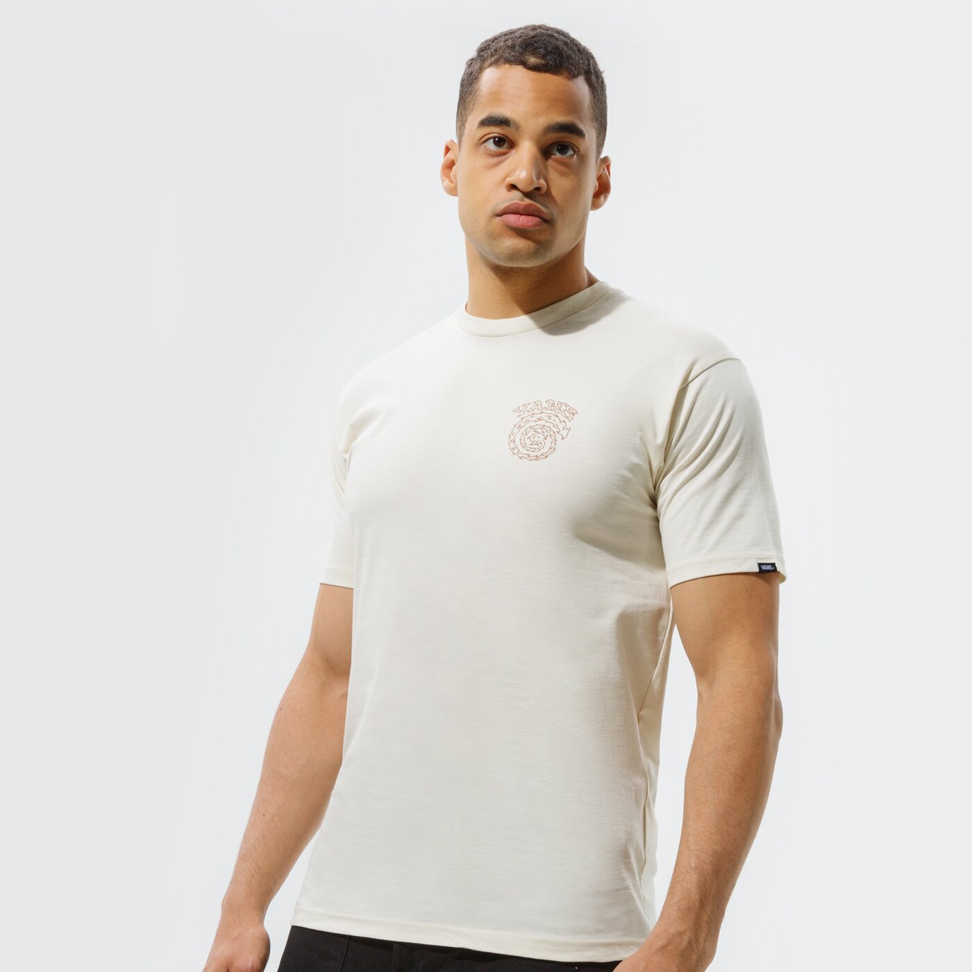 Мъжка тениска VANS ТЕНИСКА MN EL SOLE SS SEEDPEARL vn0a54cqz6k1 цвят бежов