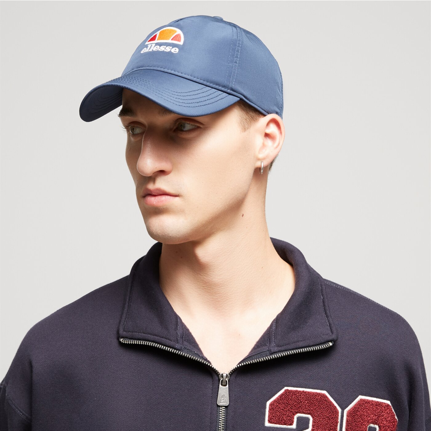 Дамска шапка с козирка ELLESSE ШАПКА ALBO CAP NAVY sbma2291429 цвят тъмносин