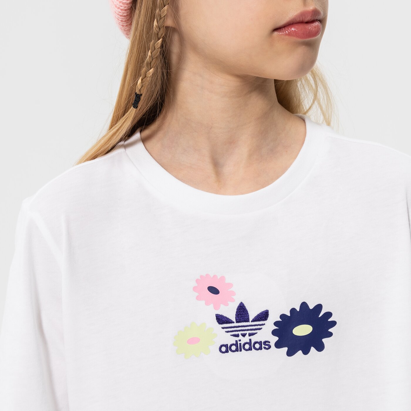 Детска тениска ADIDAS ТЕНИСКА TEE GIRL hf7467 цвят бял
