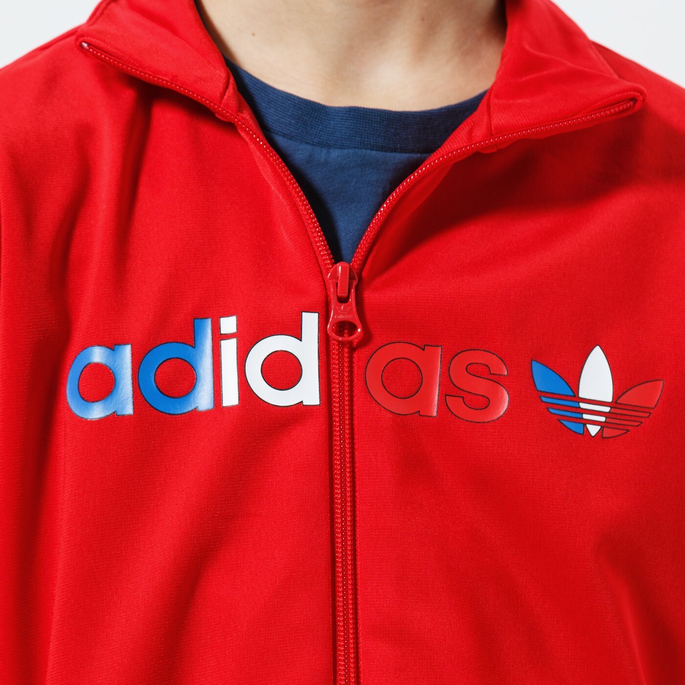 Детски суичър ADIDAS СУИТЧЪР СЪС ЗАКОПЧАВАНЕ TRACKТОП MM gn7438 цвят червен