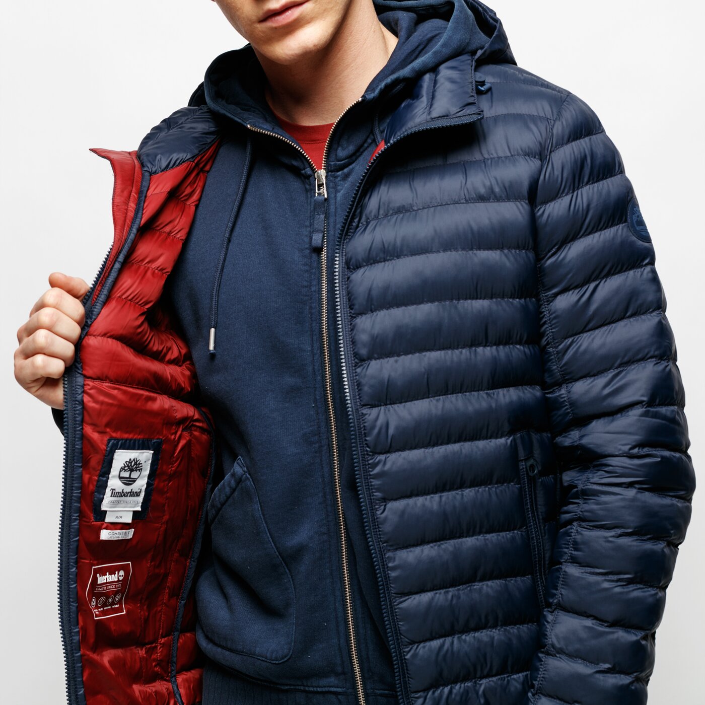 Мъжко преходно яке TIMBERLAND ЯКЕ AXIS PEAK HOODED JKT tb0a1xtq4331 цвят тъмносин