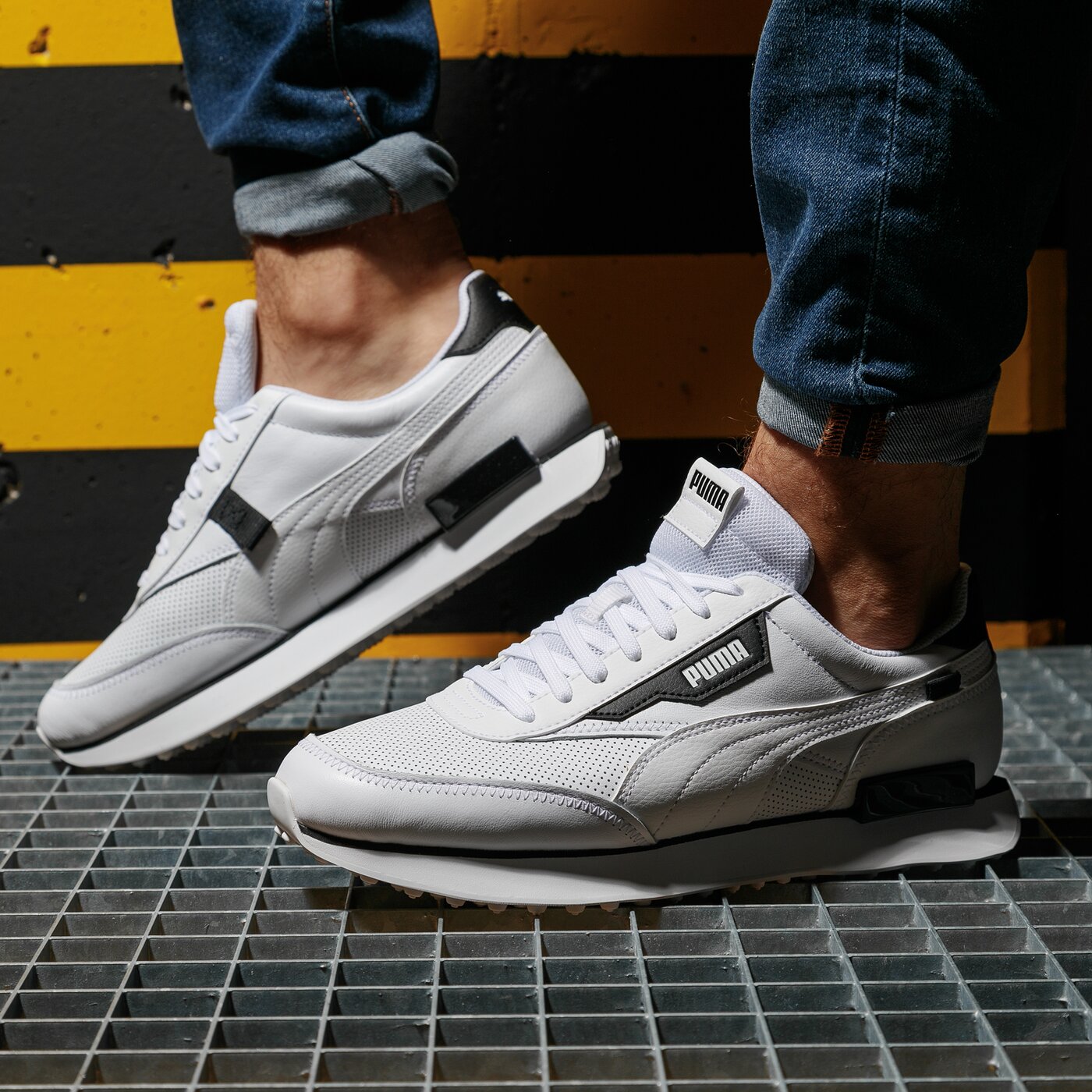 Мъжки маратонки PUMA FUTURE RIDER LTH 37476301 цвят бял