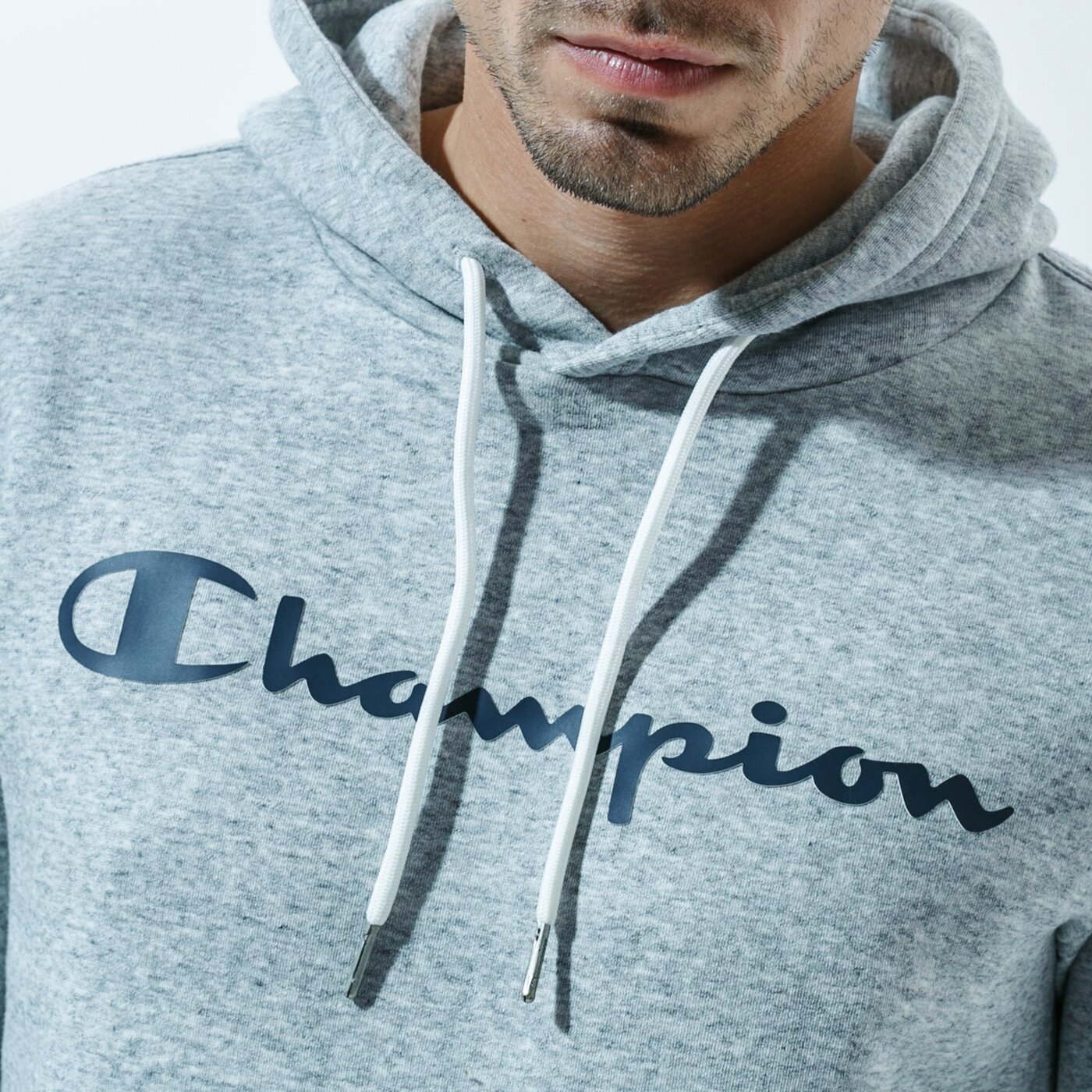Мъжки суичър CHAMPION СУИТЧЪР С КАЧУЛКА HOODED SWEATSHIRT 214743em021 цвят сив