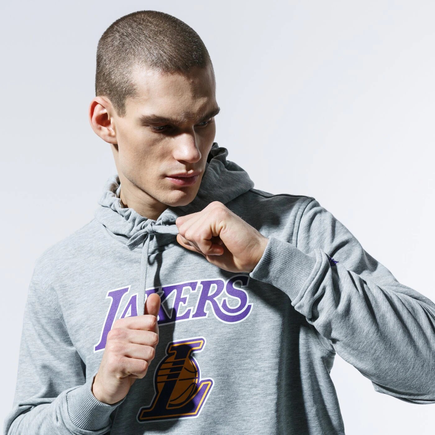 Мъжки суичър NEW ERA СУИТЧЪР NBA ТОП 6 LA LAKERS LOS ANGELES LAKERS LGH 11530758 цвят сив