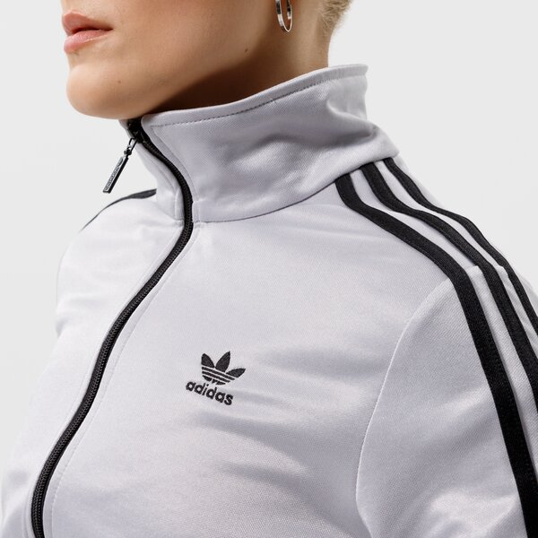 Дамски суичър ADIDAS СУИТЧЪР СЪС ЗАКОПЧАВАНЕ TRACK ТОП hf7532 цвят сребърен