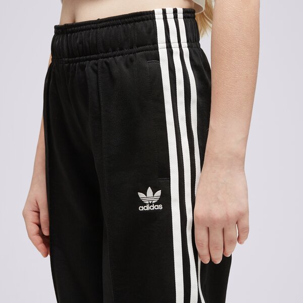 Детски панталони ADIDAS ПАНТАЛОНИ WIDE PANTS G hk0347 цвят черен