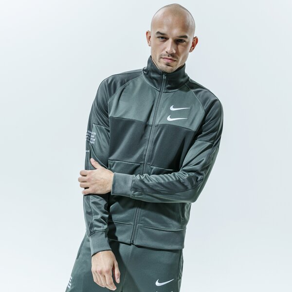Мъжки суичър NIKE СУИТЧЪР СЪС ЗАКОПЧАВАНЕ M NSW SWOOSH JKT PK cu3893-380 цвят зелен