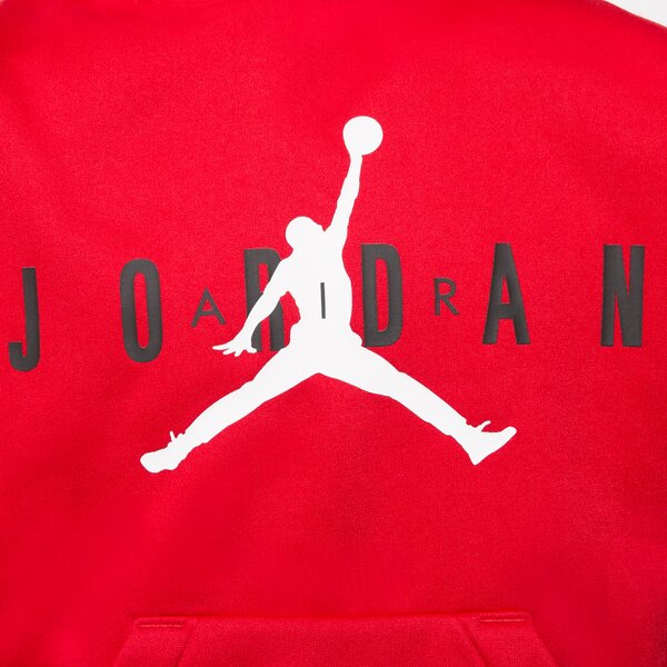 Детски суичър JORDAN СУИТЧЪР С КАЧУЛКА JUMPMAN PULLOVER BOY 95b910-r78 цвят червен