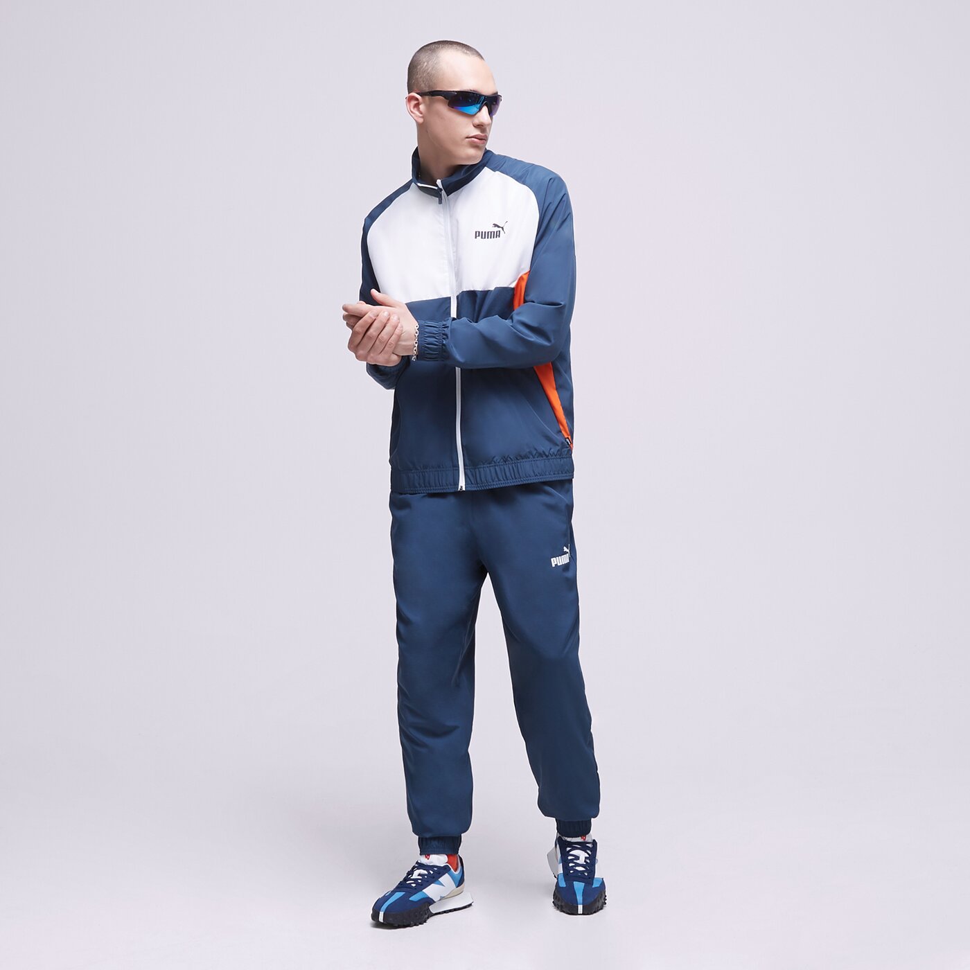 PUMA КОМПЛЕКТ WOVEN TRACKSUIT CL 67398016 цвят тъмносин