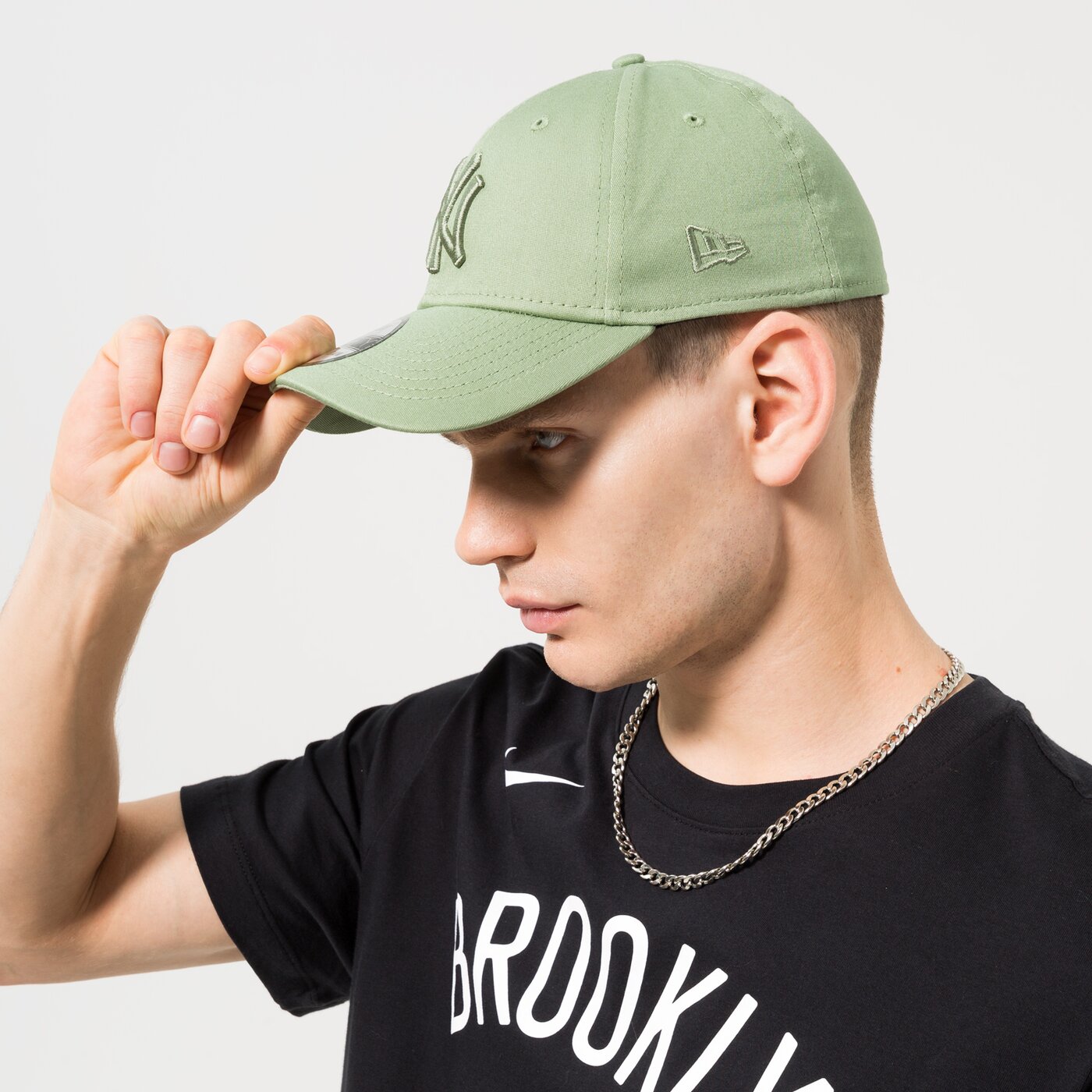 Мъжка шапка с козирка NEW ERA ШАПКА LEAGUE ESS 3930 NYY NEW YORK YANKEES 60284922 цвят зелен