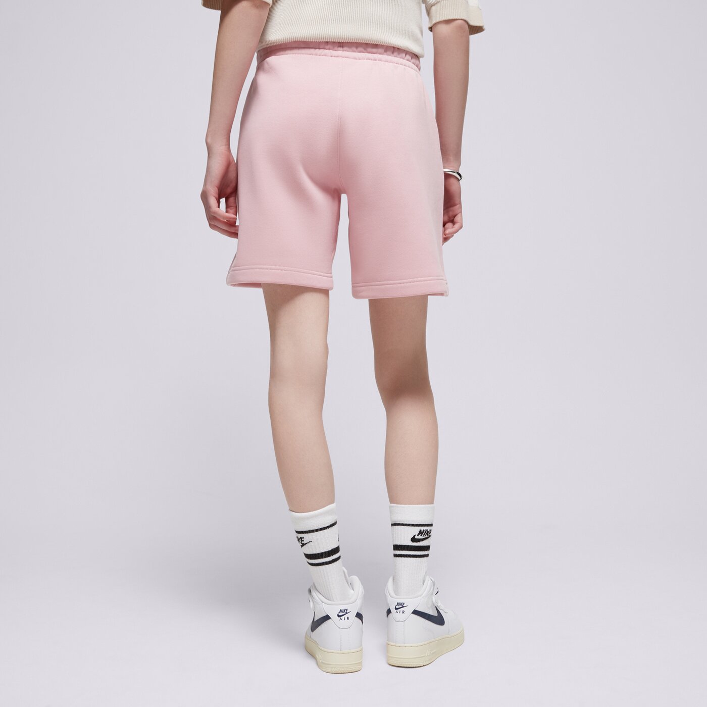 Дамски къси панталони ШОРТИ W JORDAN BRKLN FLC SHORT 2 PINK GLAZE/WHITE fn4497-607 цвят розов