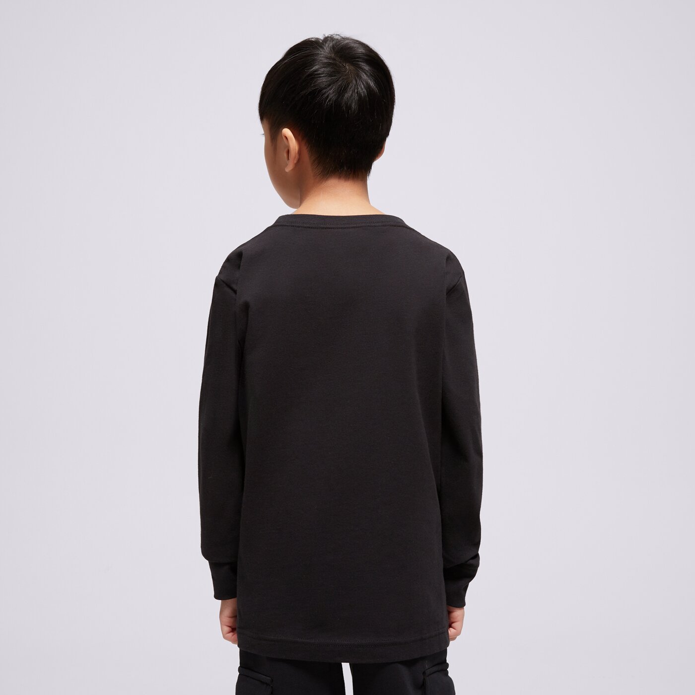 Детска тениска JORDAN ТЕНИСКА JDB BASELINE FLIGHT LS TEE BOY 95c892-023 цвят черен