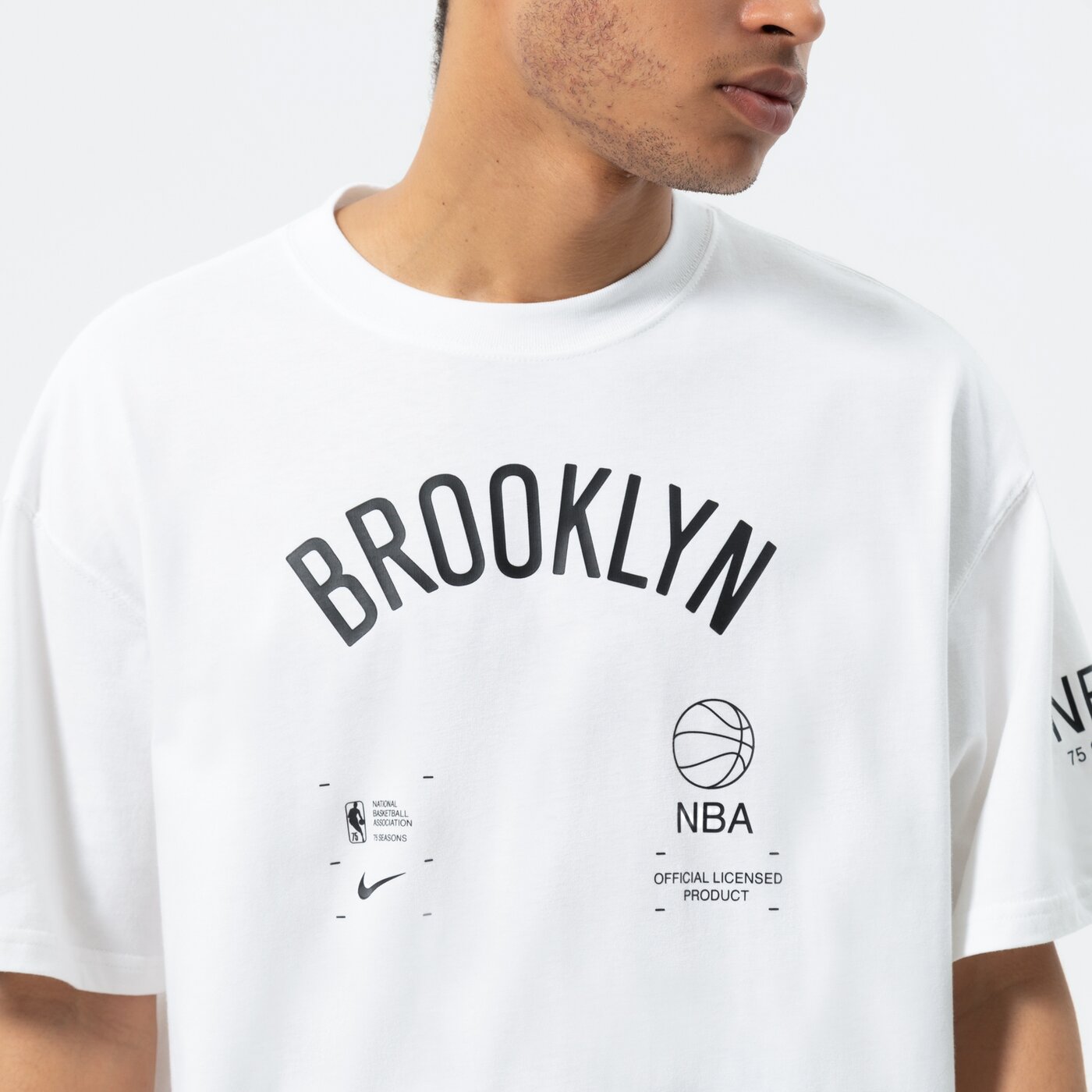 Мъжка тениска NIKE ТЕНИСКА BKN M NK CTS FTPK INFNTY TEE NBA dh6740-100 цвят бял