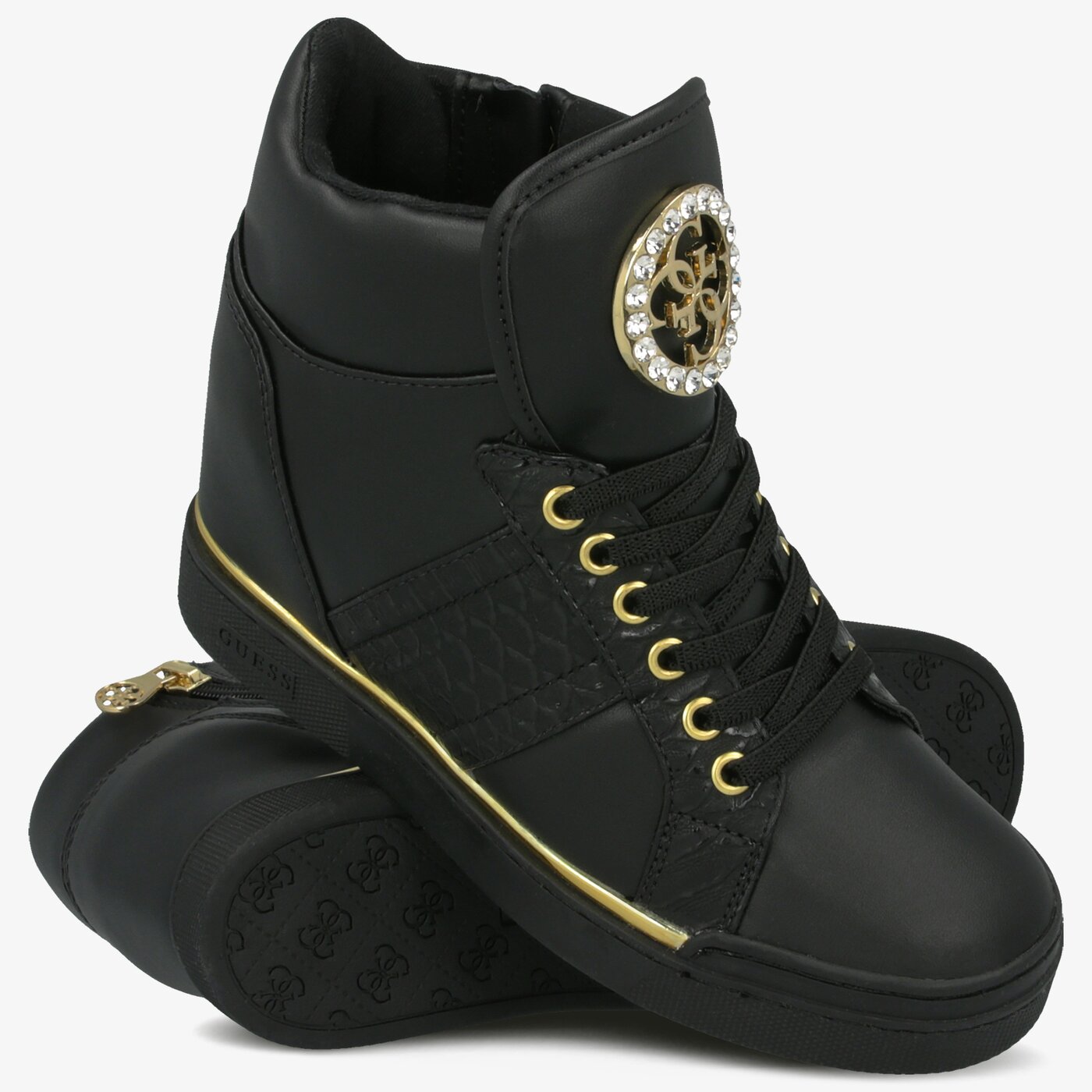 Дамски маратонки GUESS FREETA fl5freele12black цвят черен