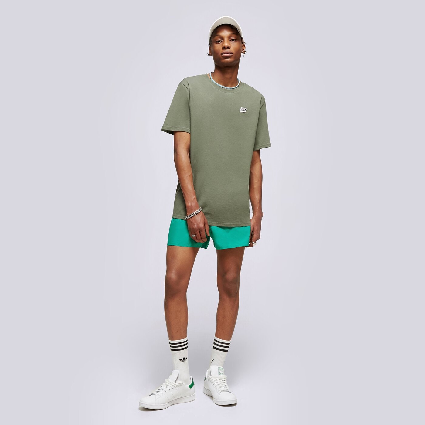 Мъжки къси панталони ADIDAS ШОРТИ 3S CLX SH VSL ht4374 цвят зелен