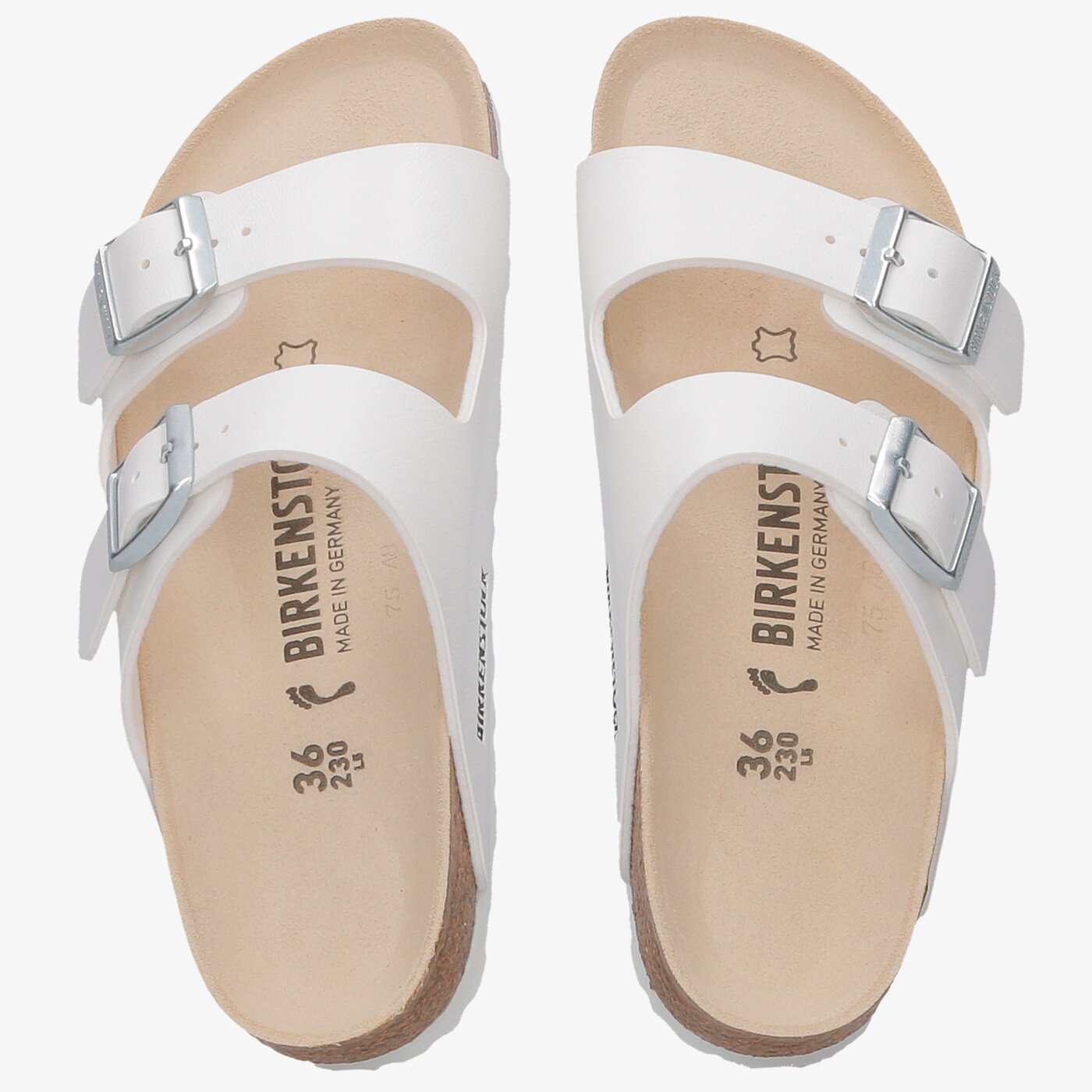 Дамски чехли и сандали BIRKENSTOCK ARIZONA  51733 цвят бял