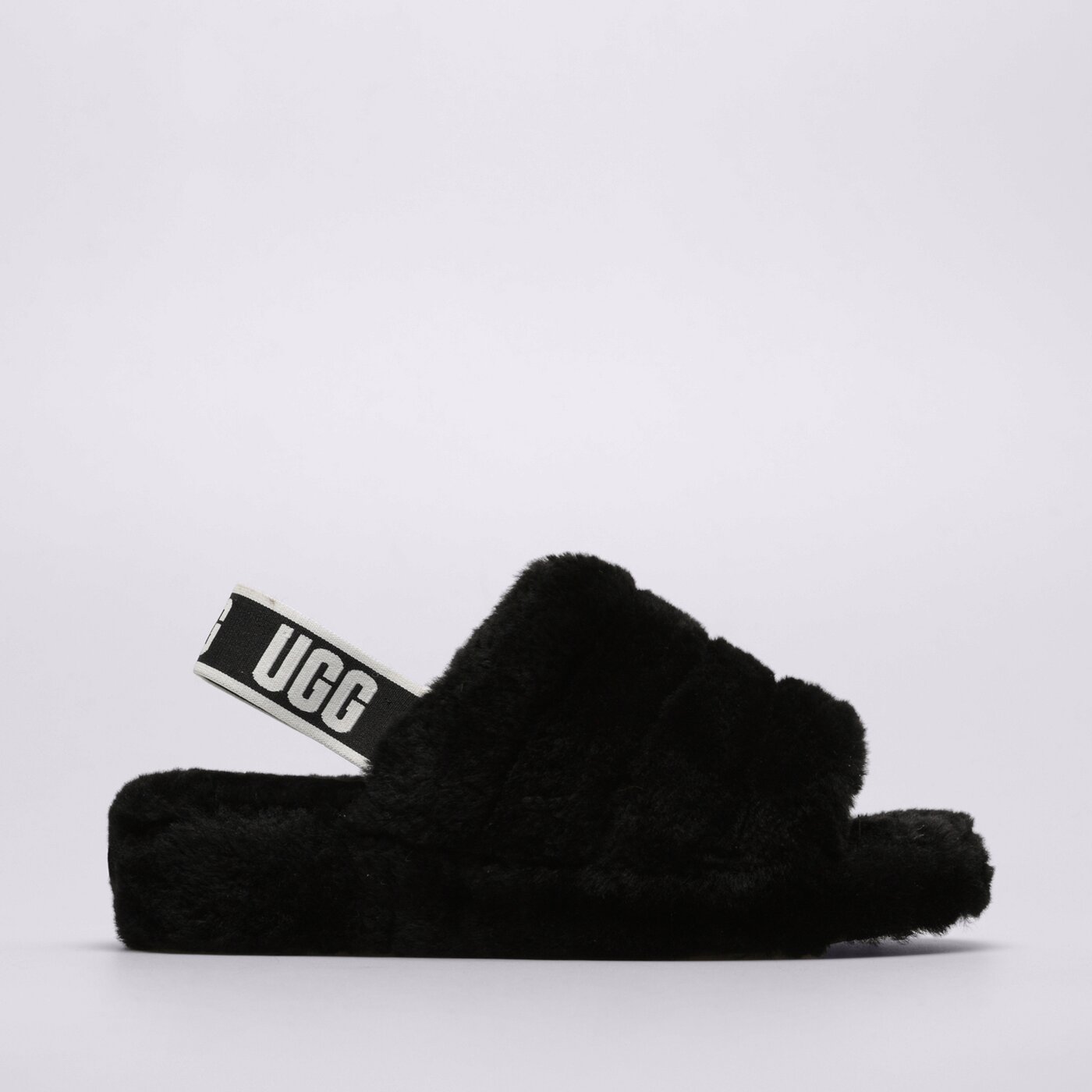 Дамски чехли и сандали UGG FLUFF YEAH 1095119-black цвят черен