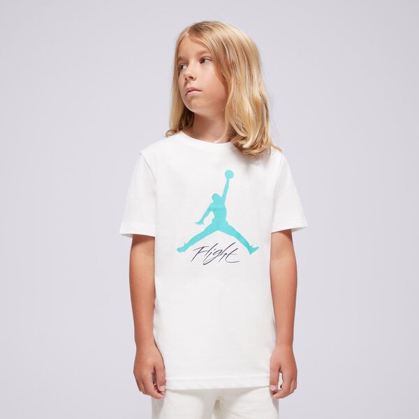 Детска тениска JORDAN ТЕНИСКА JDB BASELINE SS TEE BOY 95d385-001 цвят бял