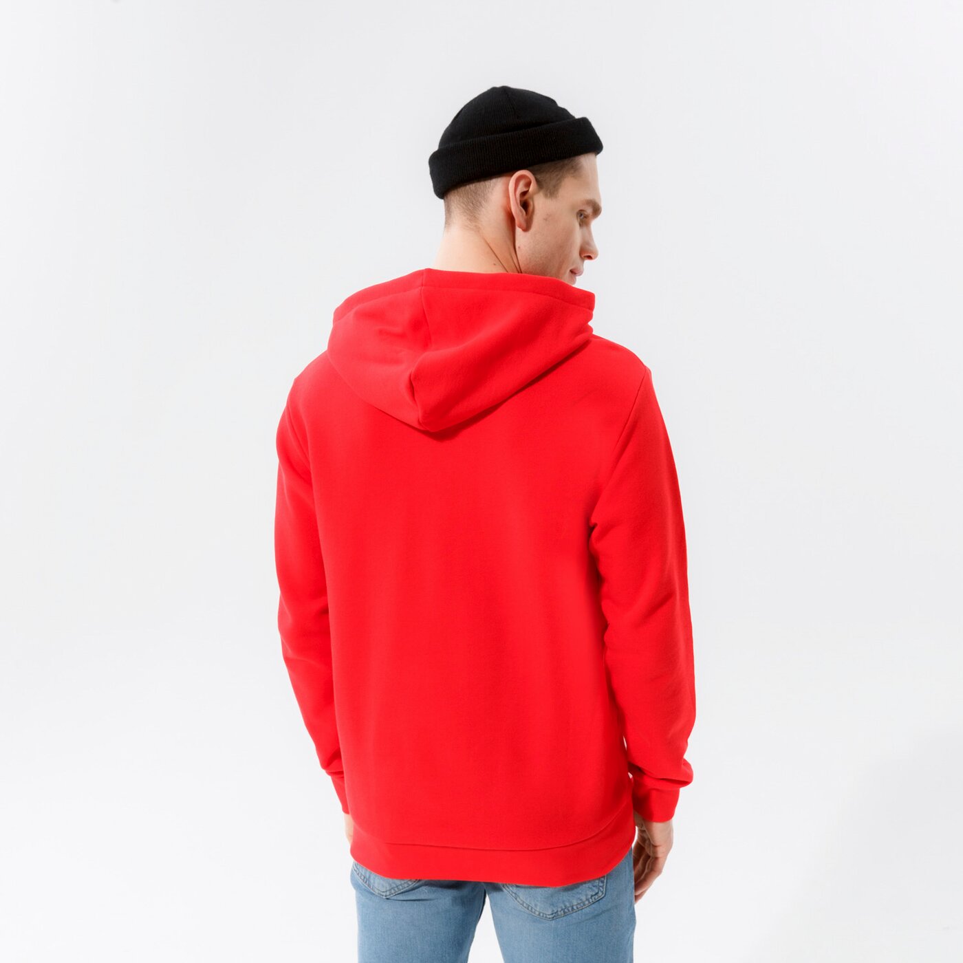Мъжки суичър ADIDAS СУИТЧЪР С КАЧУЛКА TREFOIL HOODY he9500 цвят червен