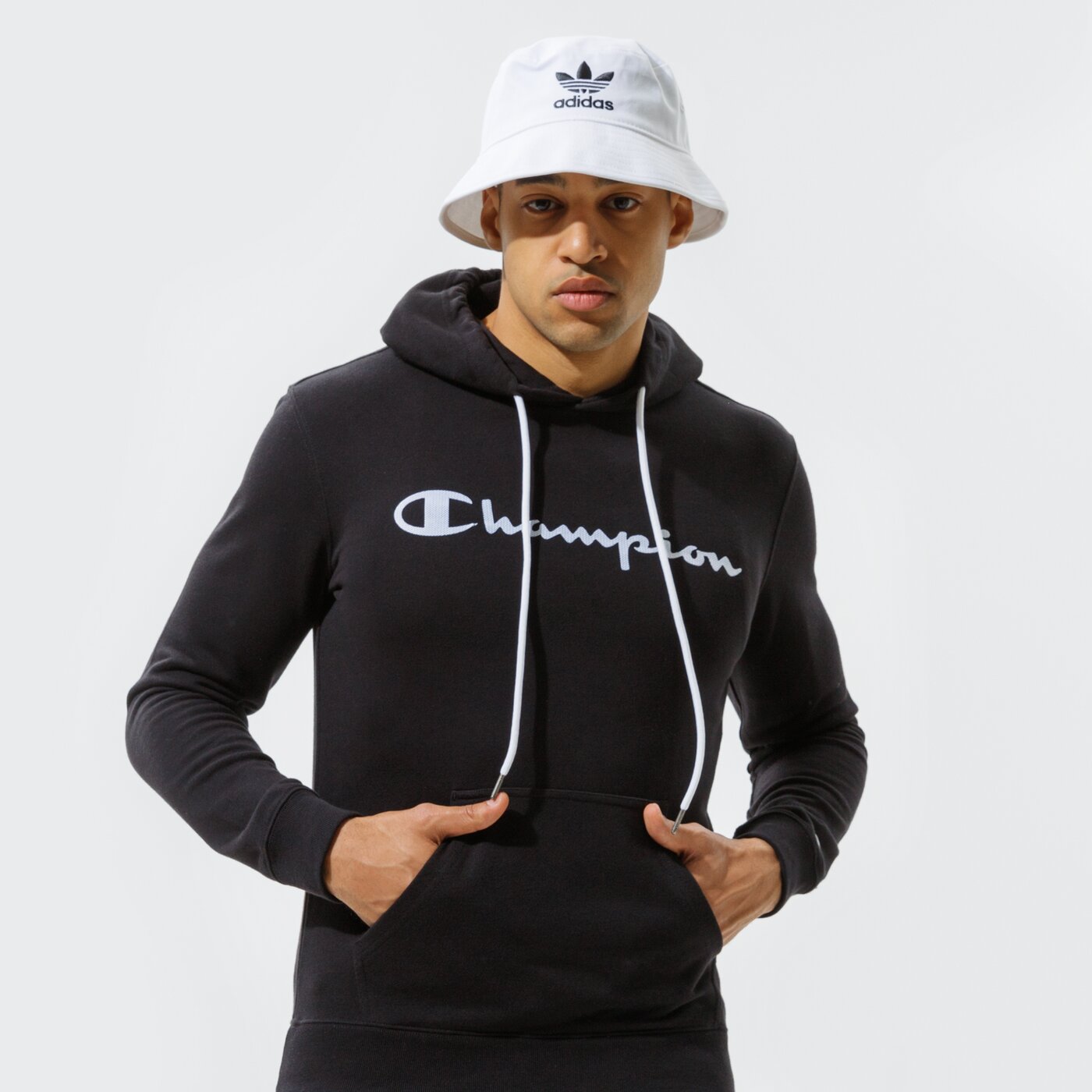 Мъжки суичър CHAMPION СУИТЧЪР С КАЧУЛКА HOODED SWEATSHIRT 214138kk001 цвят черен