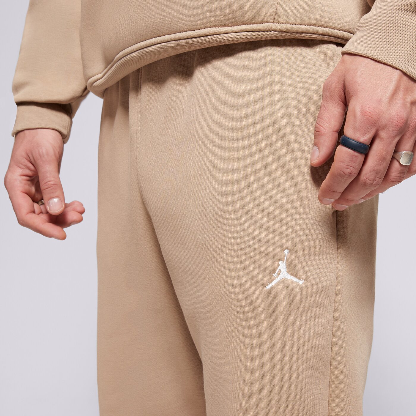 Мъжки панталони JORDAN ПАНТАЛОНИ BROOKLYN fv7277-257 цвят бежов