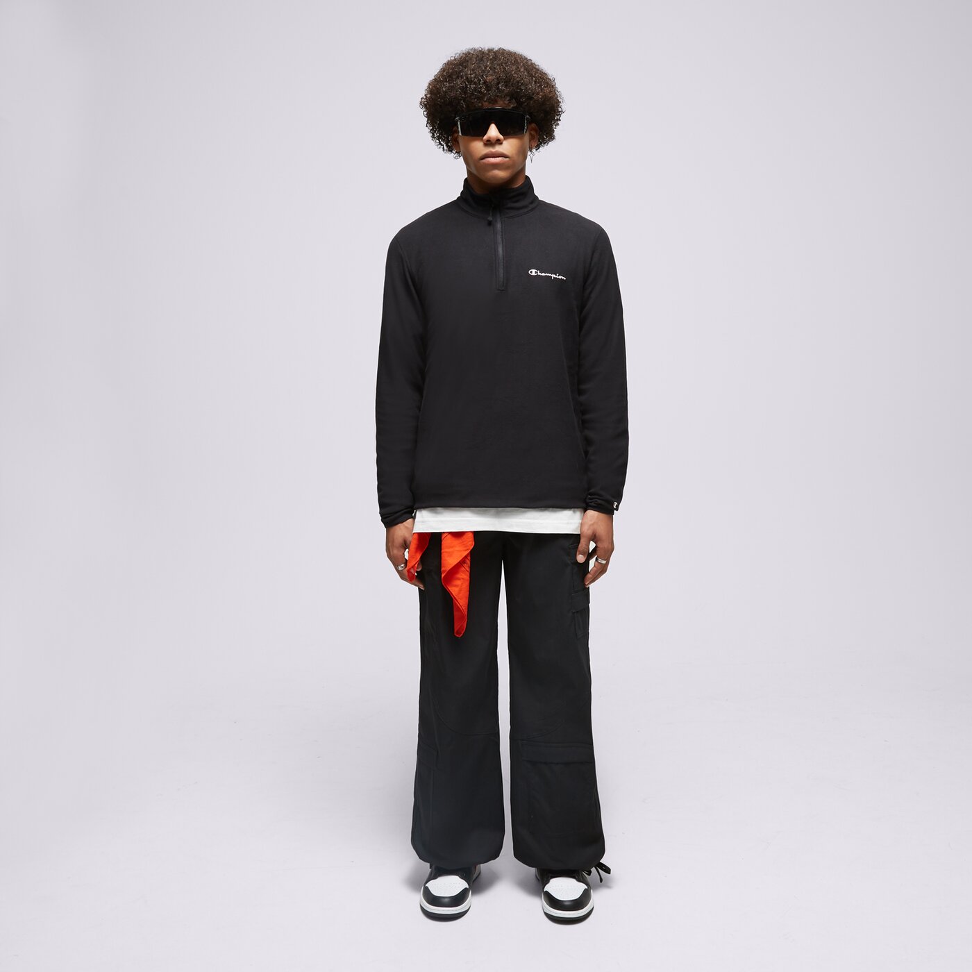 Мъжки суичър CHAMPION ПОЛАР HALF ZIP ТОП 216695kk001 цвят черен