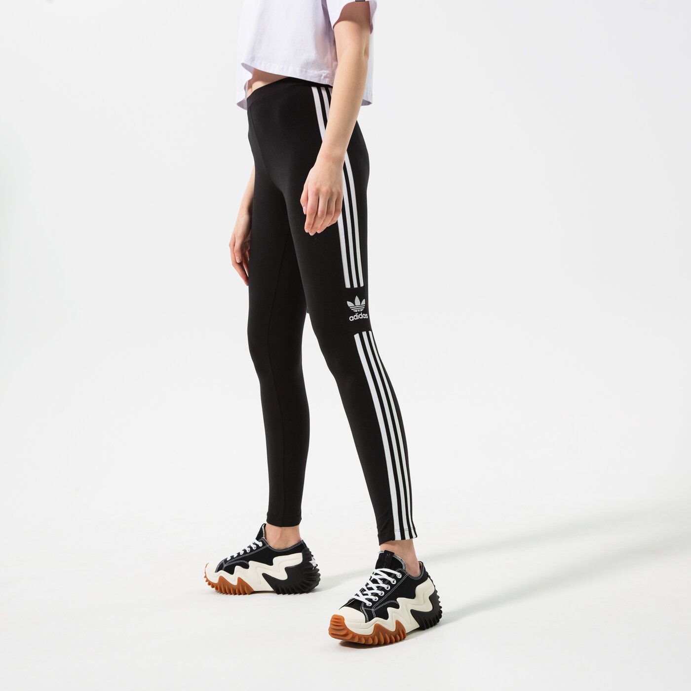 Дамски панталони ADIDAS КЛИН TREFOIL TIGHT dv2636 цвят черен