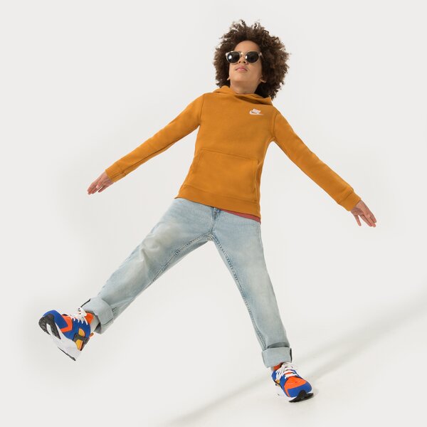 Детски суичър NIKE СУИТЧЪР SPORTSWEAR CLUB B BOY bv3757-754 цвят горчица