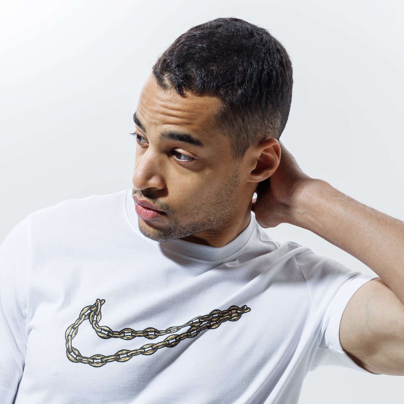 Мъжка тениска NIKE ТЕНИСКА M NK MEM CTY F SWOOSH SS TEE db5953-100 цвят бял