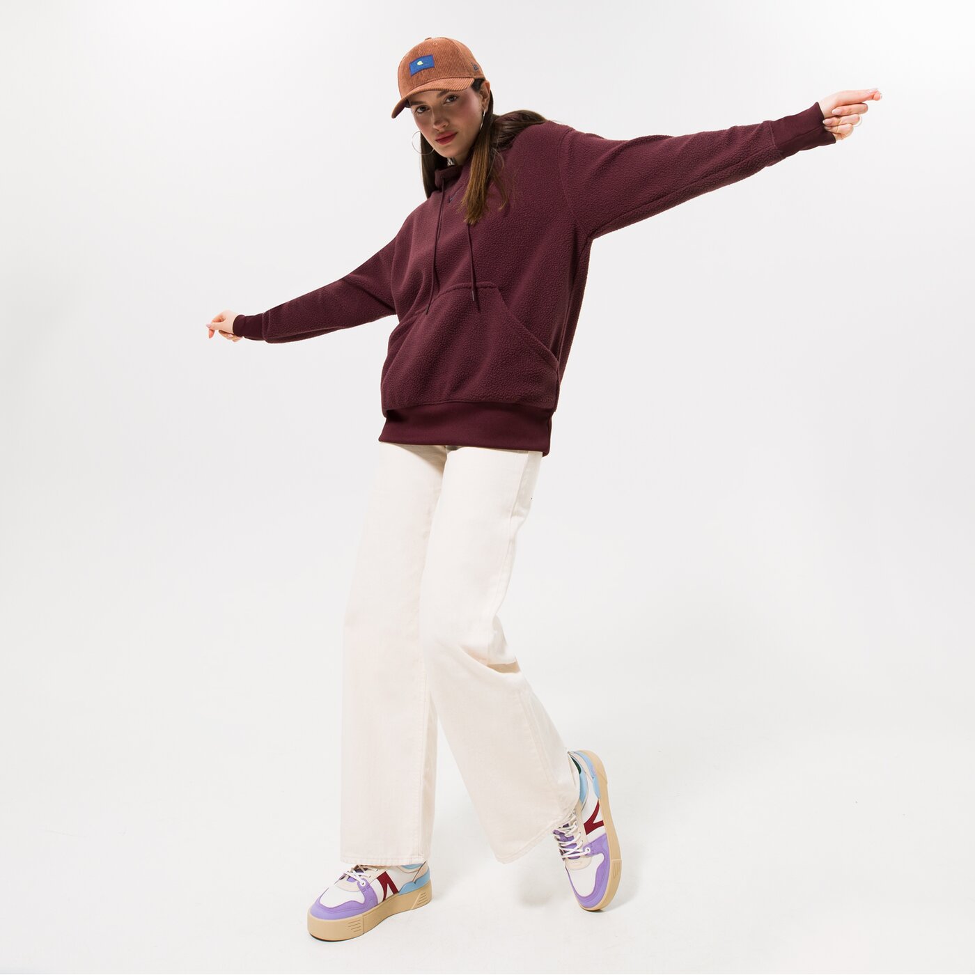 Дамски суичър NIKE СУИТЧЪР С КАЧУЛКА W NSW PLSH PO HOODIE dq6840-652 цвят бордо