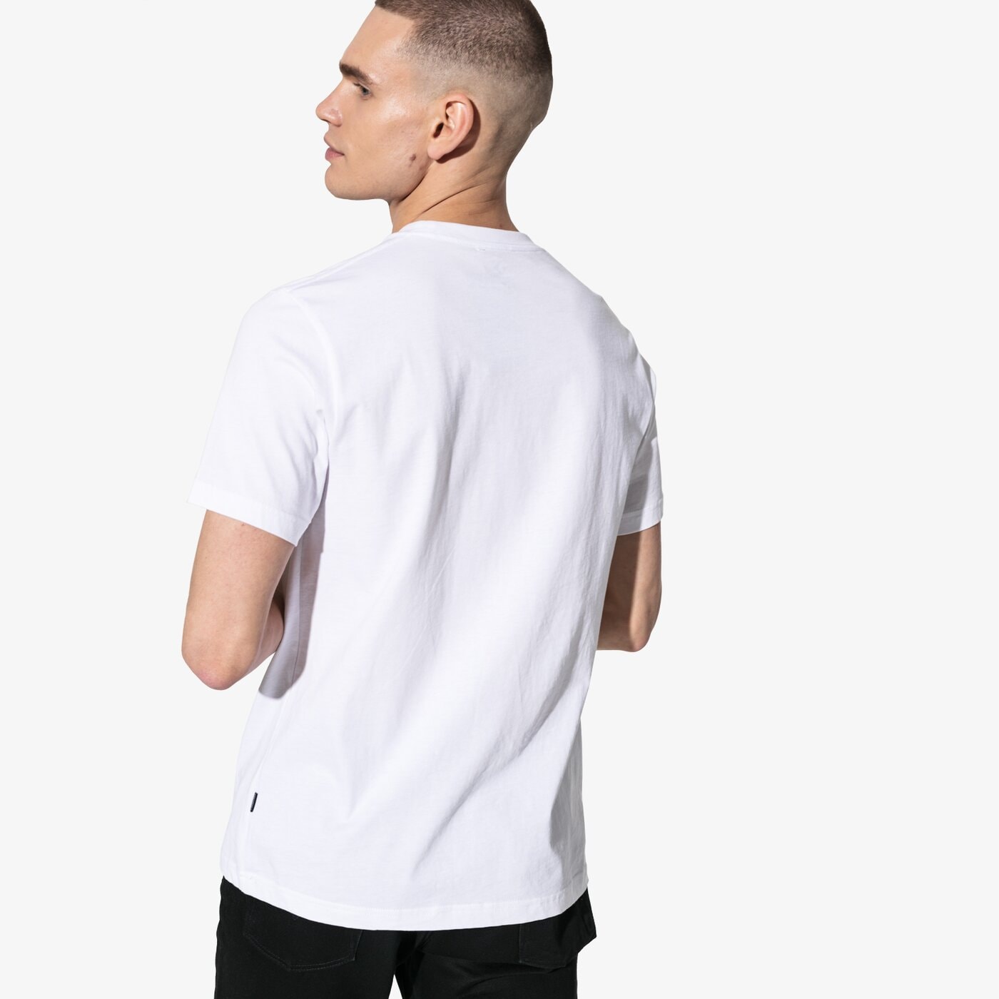 Мъжка тениска CONVERSE ТЕНИСКА SS CHUCK PATCH TEE 10007887-a04 цвят бял