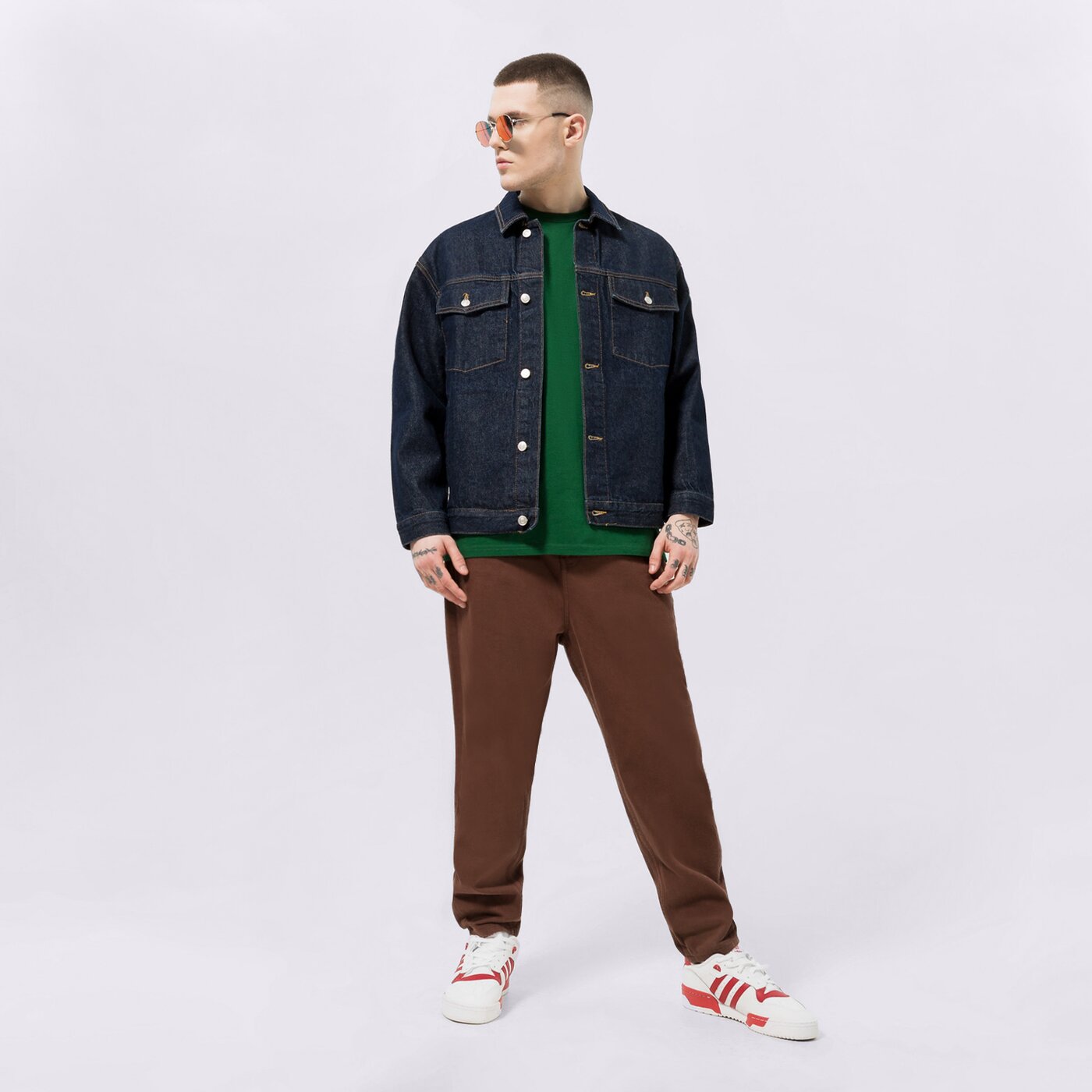 Мъжка тениска VANS ТЕНИСКА MN LEFT CHEST LOGO TEE EDEN-WHITE vn0a3czebw61 цвят зелен