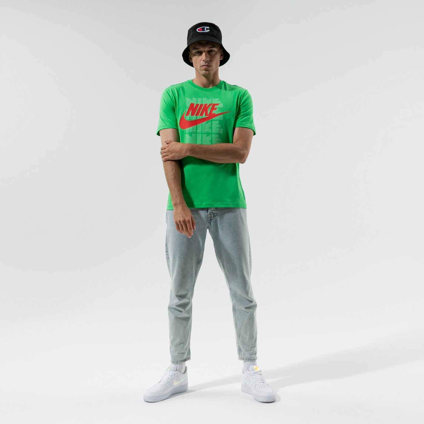 Мъжка тениска NIKE ТЕНИСКА M NSW TEE TREND GX dd3381-362 цвят зелен