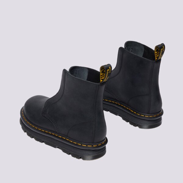 Дамски боти DR.MARTENS ZEBZAG LACE LESS LACELESS BOOT 42653001 цвят черен
