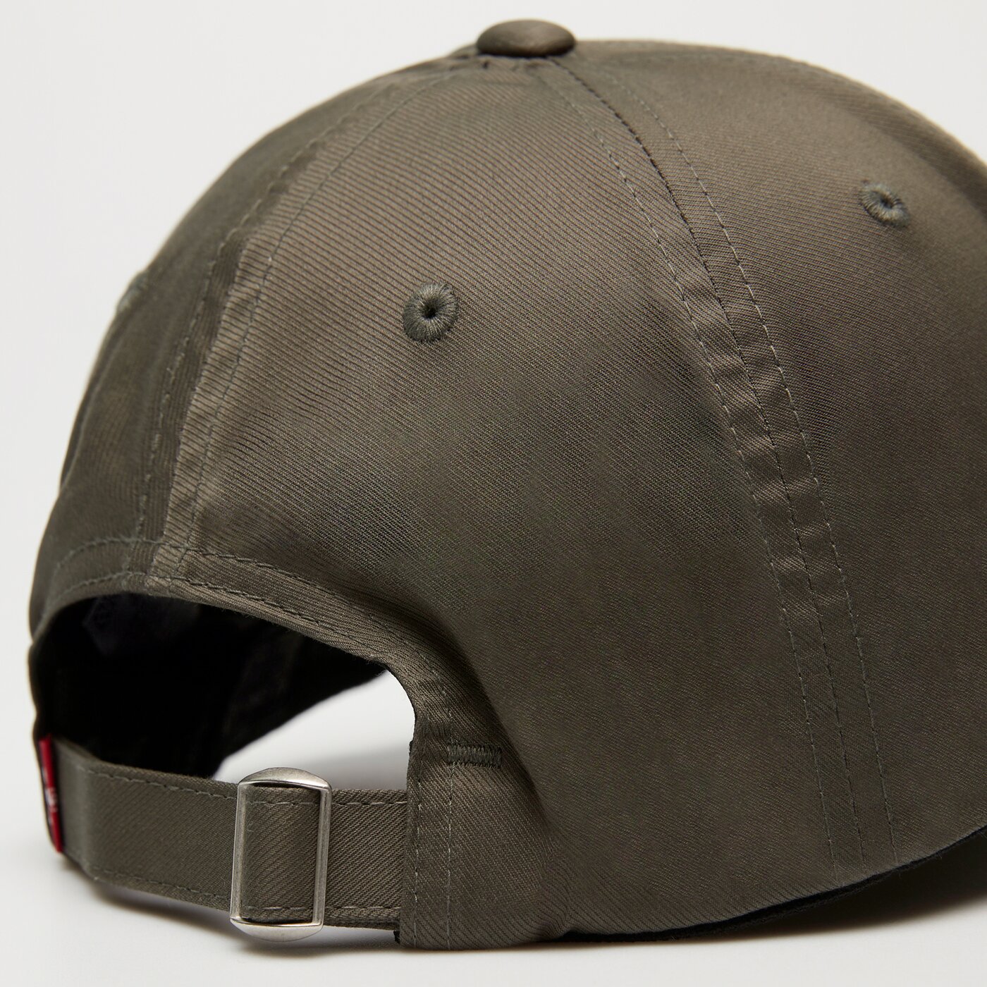 Дамска шапка с козирка LEVI'S ШАПКА HOUSEMARK FLEXFIT CAP d7723-0005 цвят зелен