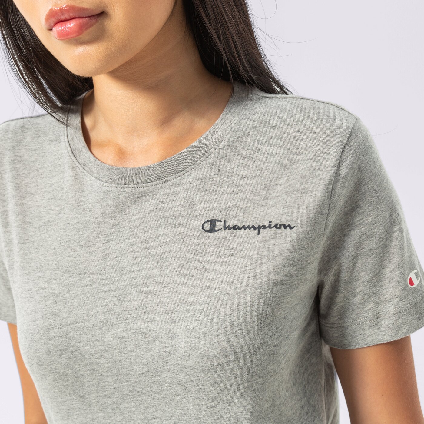Дамска тениска CHAMPION ТЕНИСКА CREWNECK ТЕНИСКА 114912em006 цвят сив