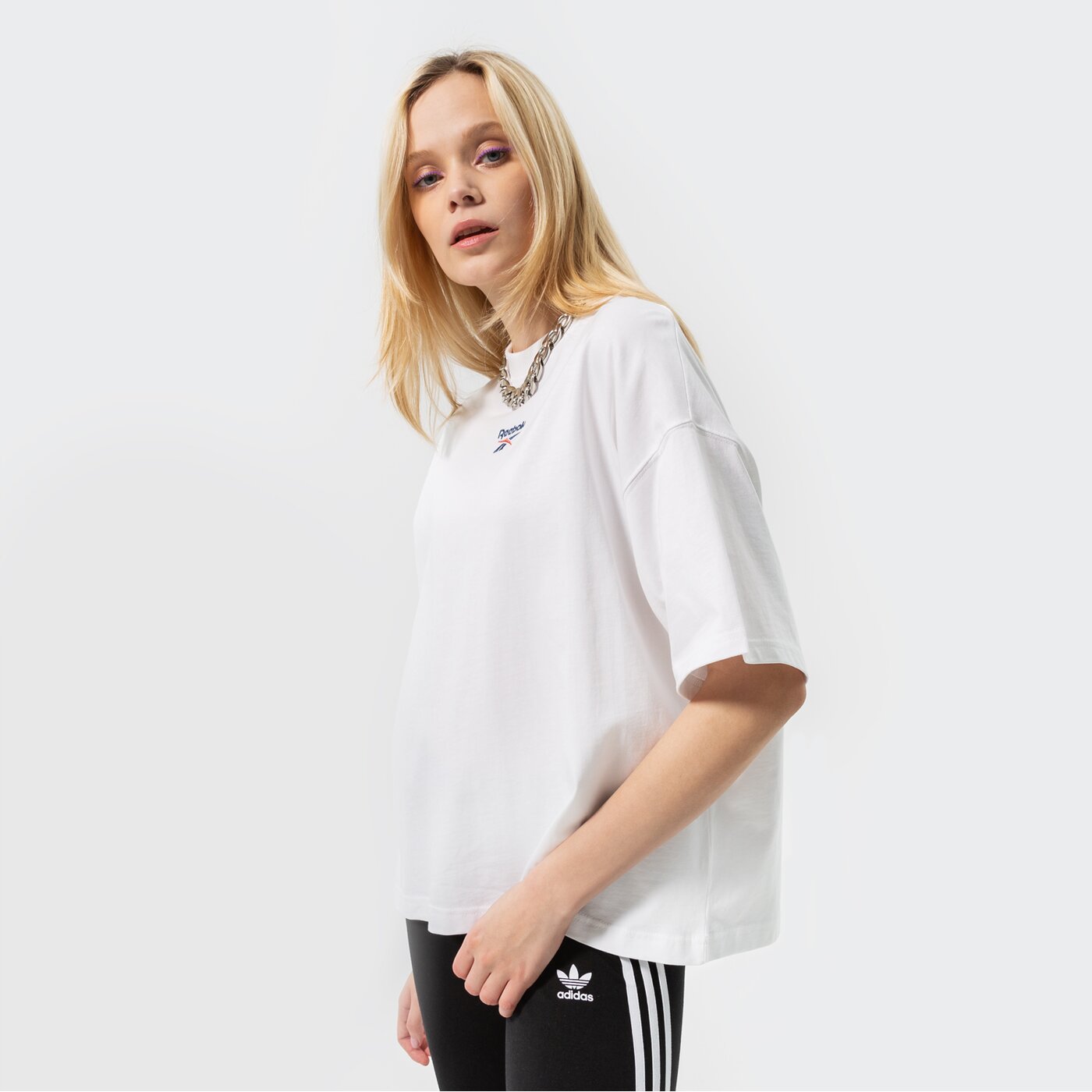 Дамска тениска REEBOK ТЕНИСКА CL PF SM TEE h49264 цвят бял