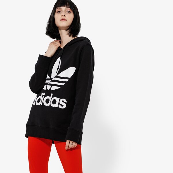 Дамски суичър ADIDAS СУИТЧЪР TREFOIL HOODIE ADICOLOR ce2408 цвят черен