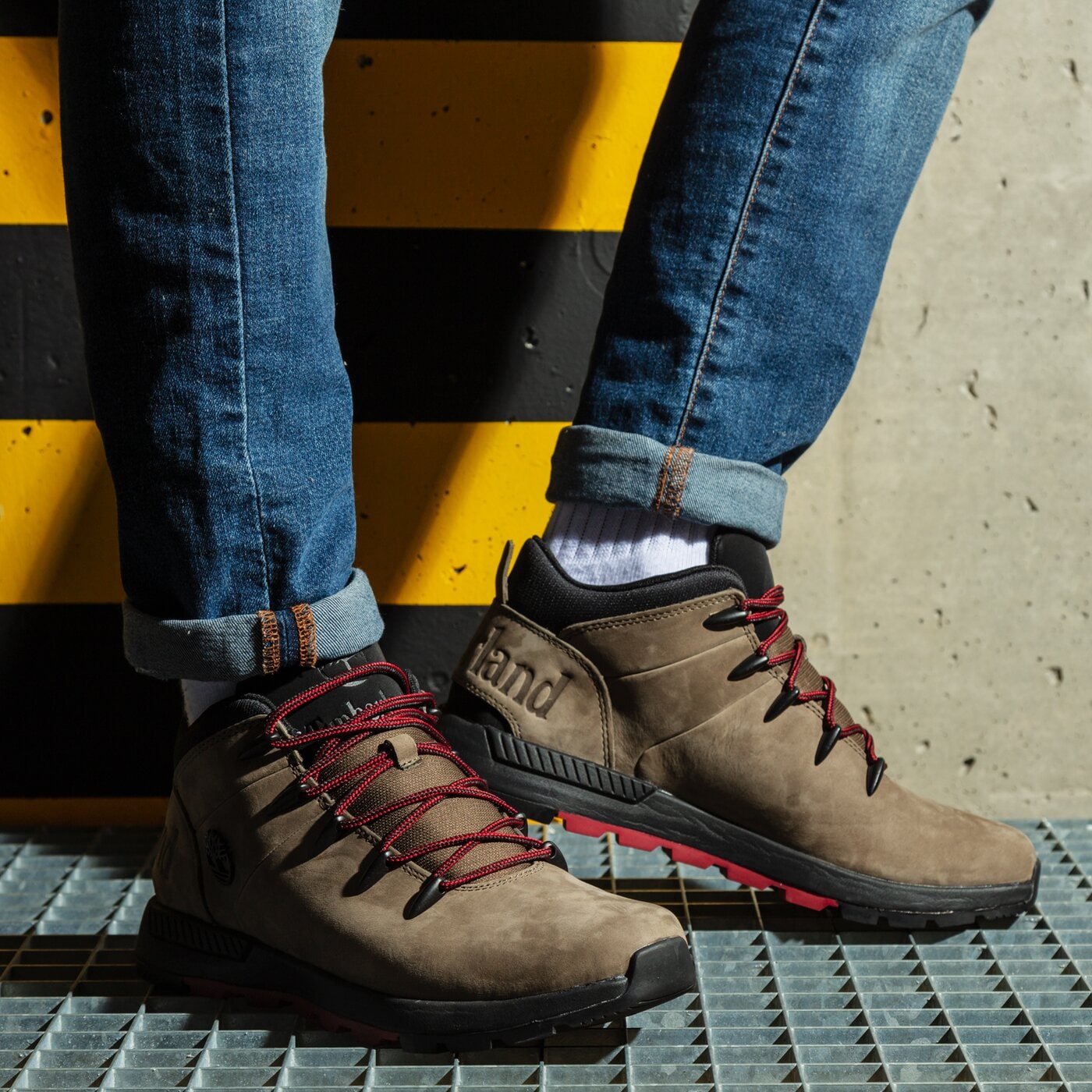 Мъжки зимни обувки TIMBERLAND SPRINT TREKKER MID tb0a2fud9011 цвят кафяв