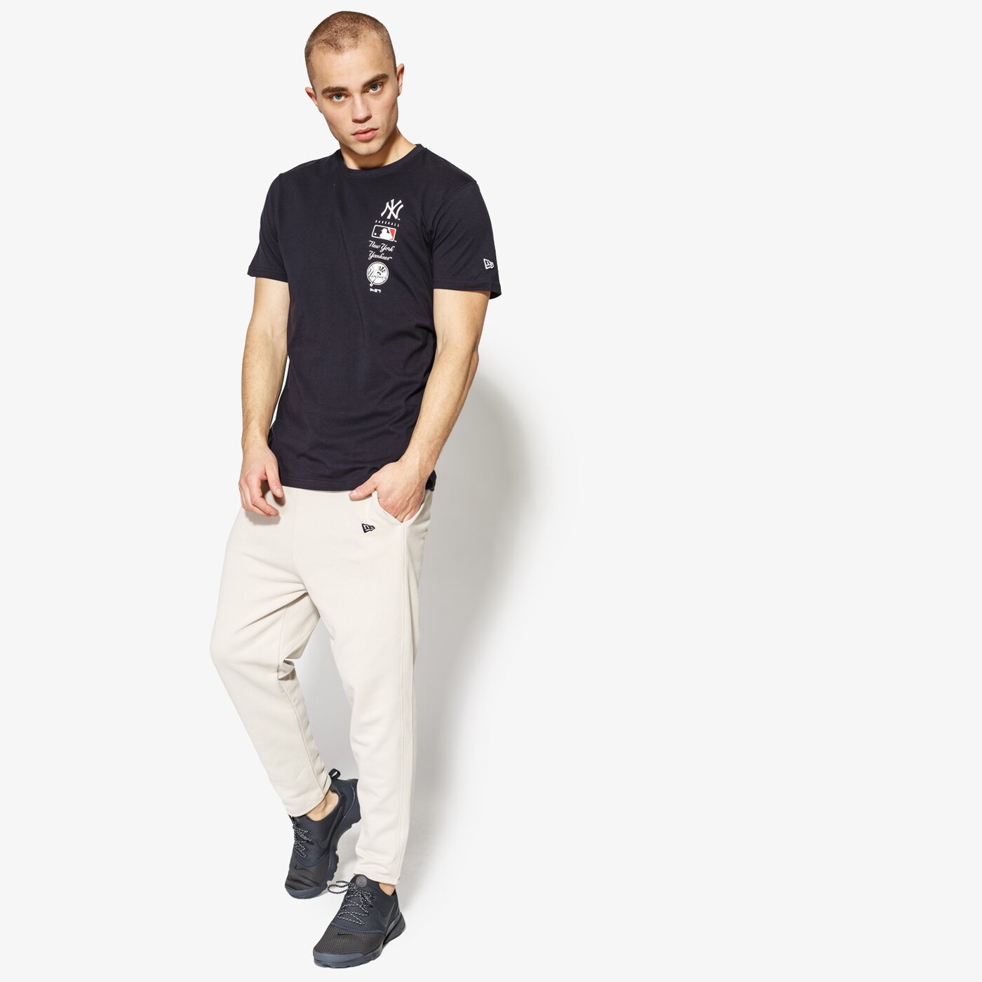 Мъжки панталони NEW ERA ПАНТАЛОНИ WORLD HOOD JOGGER NEW ERA STONE 11517690 цвят бежов