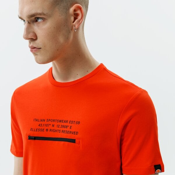 Мъжка тениска ELLESSE ТЕНИСКА PIEDMONT TEE RED shi11160823 цвят оранжев